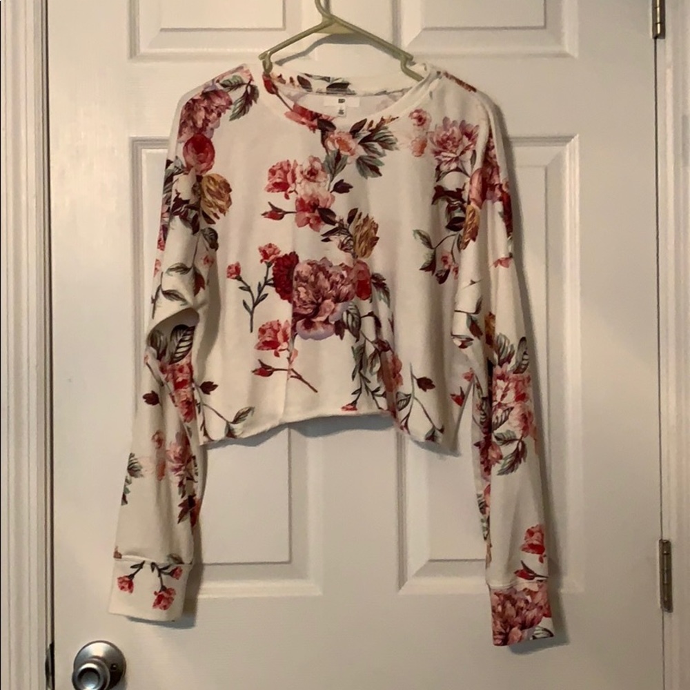 Beautiful Floral BP Nordstrom Crop Top